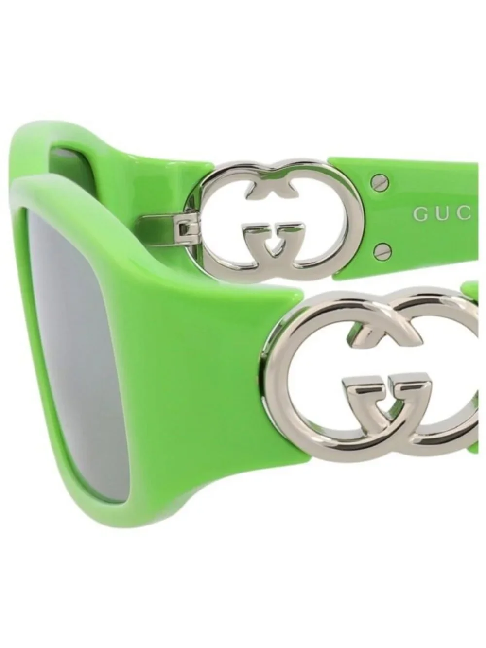 New Gucci Womens Square/Rectangle Green Green Green Fashion Designer Sunglasses
